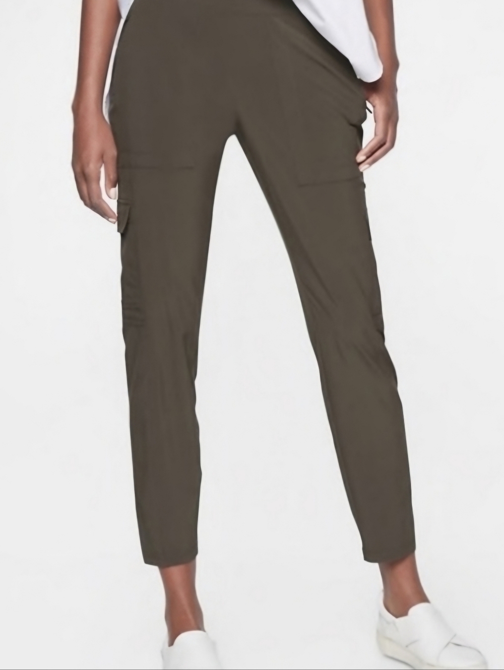 Athleta Chelsea Cargo Pant Arbor Olive Green 12 594971